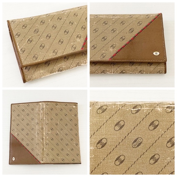 Gucci vintage monogram canvas and leather accessory collection wallet - Picture 3 of 11